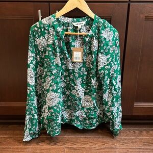 Grace Floral Top, Green/Multi